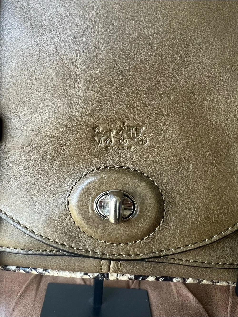 Coach satchel olive